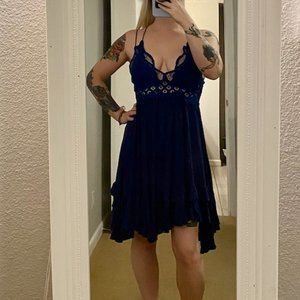 Free People FP One Adella Slip in Royal Blue Size Small